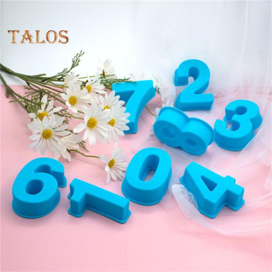 Dekorativní formy na pečení Ručně vyrobené, opakovaně použitelné, velmi odolné 3D čísla Čokoládové potřeby pro párty