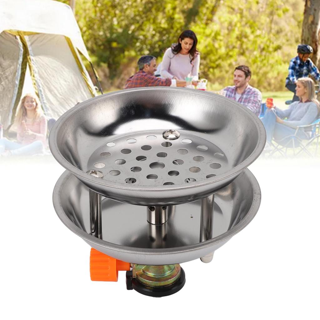 Stove Charcoal Burner Stainless Steel Slick Finish High Temperature Proof Outdoor Furnace Charcoal Starter for Camping