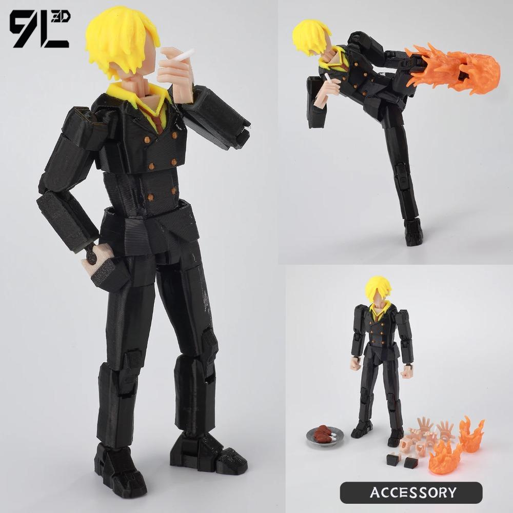 9L3D Tištěné Anime One Piece Naruto Demon Slayer Dummy13 Lucky T13 Pohyblivé Měnící Tvar Akční Figurky Figurína Hračky Sběratelské