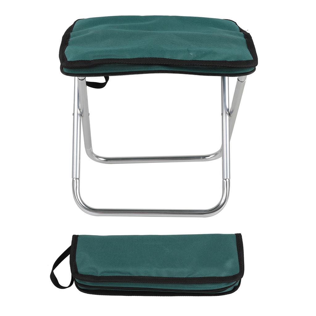Folding Stool Outdoor Camping Chair Portable Ultralight Stainless Steel Handbag Pocket Little Mazar For Nature Hike Fishing Tourist
