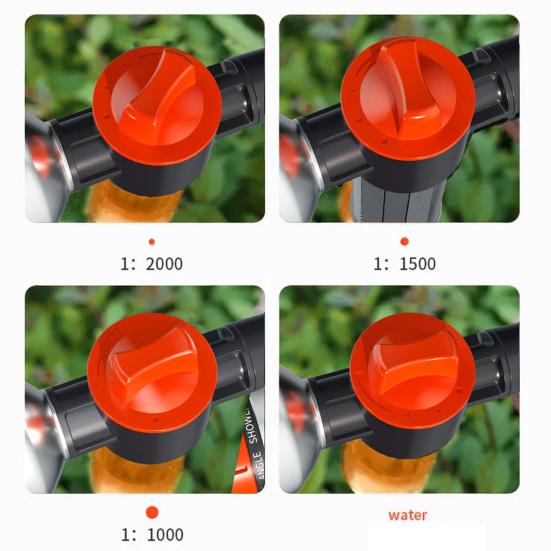 Garden Hose Nozzle with Foam Cannon Car Wash Foam Sprayer High Pressure Hose Nozzle with 8 Spray Modes for Car Washing Gardening Yard Cleaning Pet