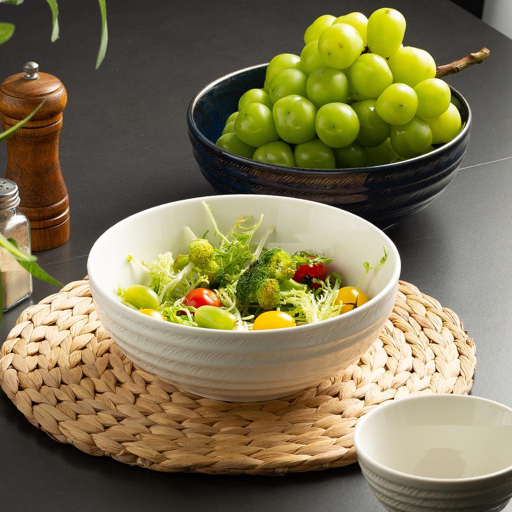 Retro Keramik Suppenschüssel Restaurant Obstsalatschüssel Essens-Nudelschüssel Haushalt Fleischsuppe Schüssel Neue Malatang Große Schüssel