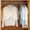 5Pcs Half-Body Design Clothes Dust Cover Moistureproof Reusable Hanging Suit Cover Dustproof Durable Transparent Closet Cover