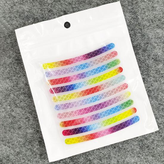 20Pcs Car Stickers Colorful Wheel Hub Reflectors Stylish Personality Vehicle Decals for Safety Decoration