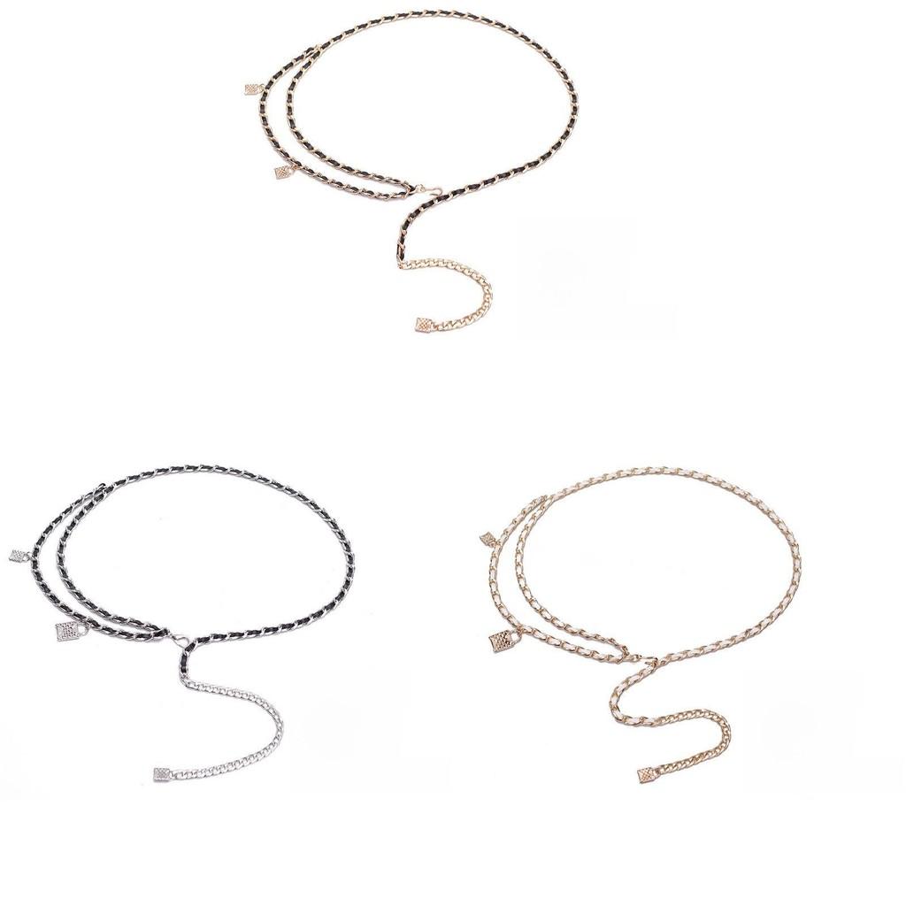 Small Fragrance Waist Chain For Women With Metal Tassel Decoration Summer Fashion Accessory