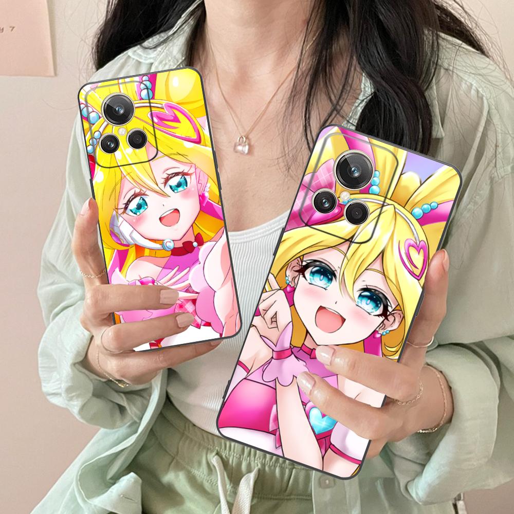 Sakura Uta Cure Idol Matte TPU Mobile Phone Case for Realme 15 14 13 12 11 10 9 Pro Plus T i Lite 5G Colorful Printing Cover