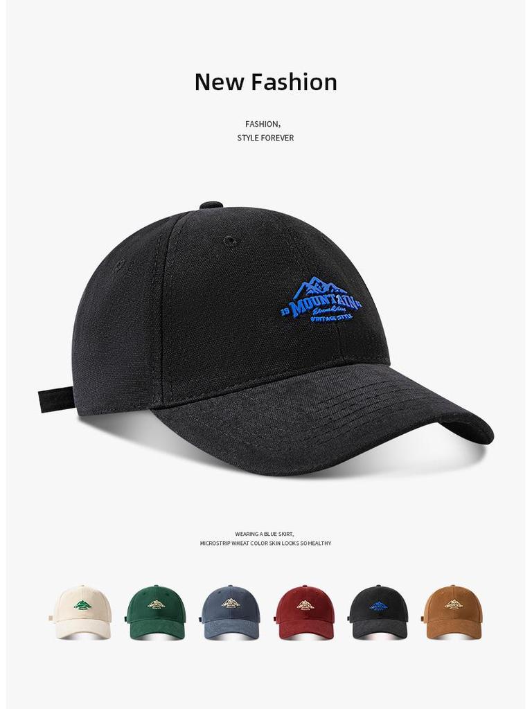 Unisex Dark Green Korean Baseball Cap - Stylish Soft Top for Spring & Autumn