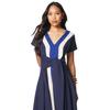 Principles Womens/Ladies Color Block Tie Belt Midi Dress