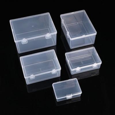 Contenedor de Cuentas de Joyería de Plástico Transparente Estuche para Objetos Pequeños Organizador de Artículos Varios Soporte para Herramientas Eléctricas