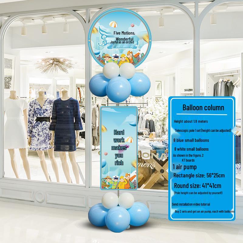 May Day Labor Day Balloon Décor for Malls, Stores, Business Halls, and School Events