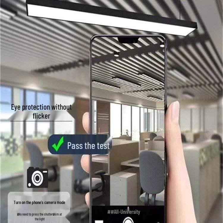 Modern Minimalist LED Classroom Light: Dustproof, Eye-Protecting, Energy-Saving Wrought Iron Surface-Mounted/Pendant Strip