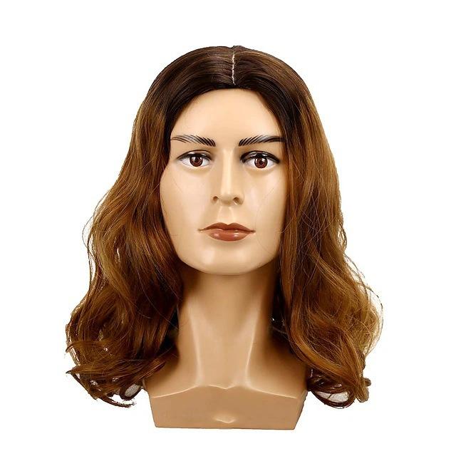 

Мужские волосы до плеч, рваные, коричневая искусственная повязка на голову