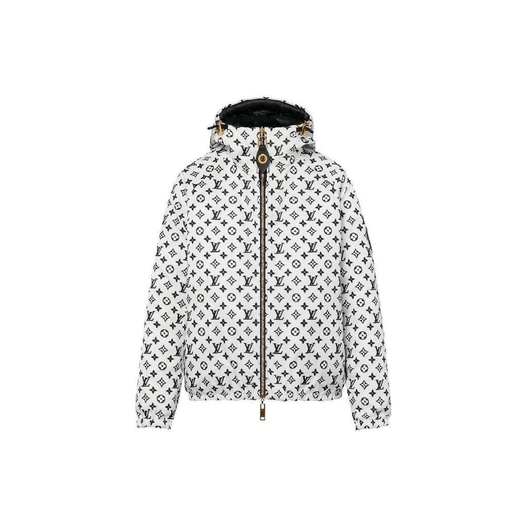 Louis Vuitton Reversible Pinstripe Nylon Hooded Jacket 1ABR9A