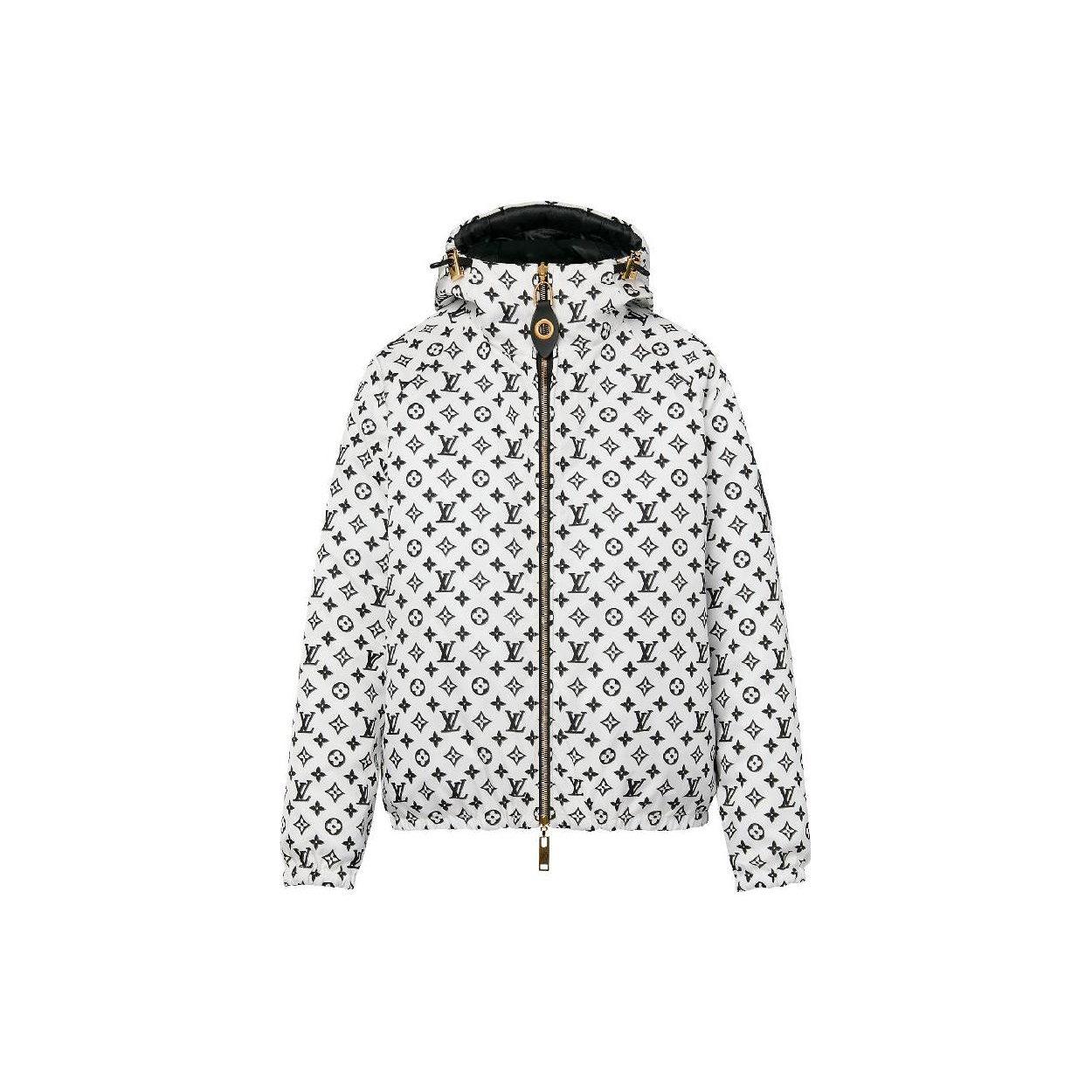 LOUIS VUITTON Reversible Pinstripe Nylon Hooded