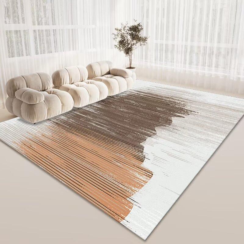 Simple Crystal Velvet Carpet, Living Room Sand And Coffee Table Carpet, Large Area Of Floor Mats Next To The Bedroom Bed