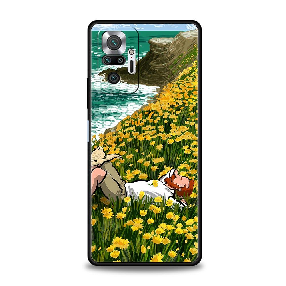 Phone Case For Xiaomi Redmi Note 13 12 5G 9S 9 8 10 11 Pro 9T 13C 12C 10C 9C 9A 7 Pro Silicone Cover Retro Van Gogh Oil Painting