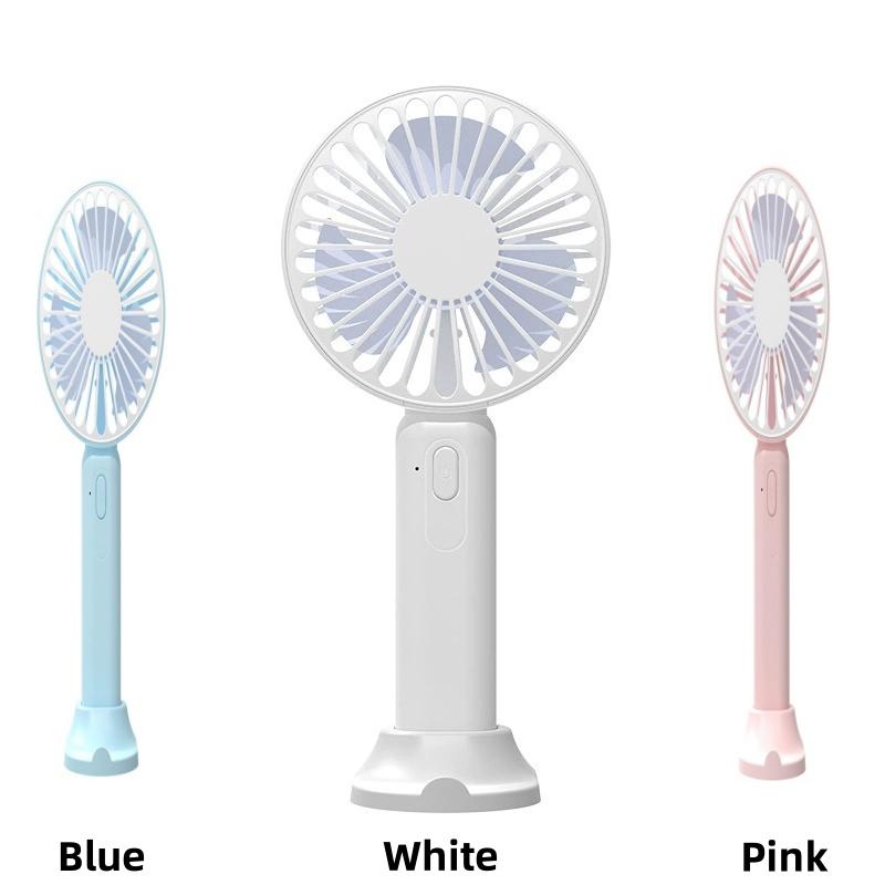 1PCS Mini Portable Multifunctional Folding Small Electric Fan USB Office Desktop Mini Portable Big Wind Palm Fan
