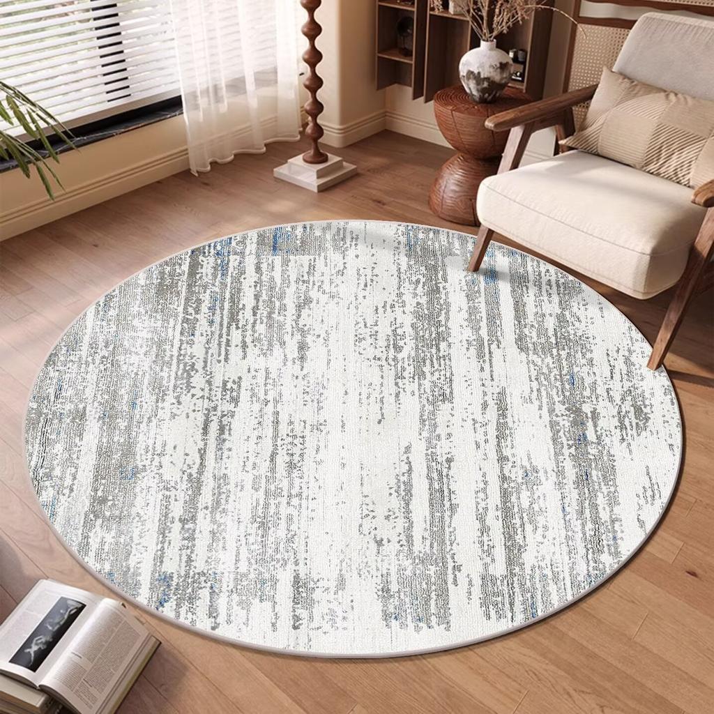 Ig Styl Abstraktní Abstraktní Kulatý Koberec do Obývacího Pokojem Omyvatelný Dekorativní Koberec do Ložnice Protiskluzová Podložka pod Židli Koberec do Předsíně Tapis