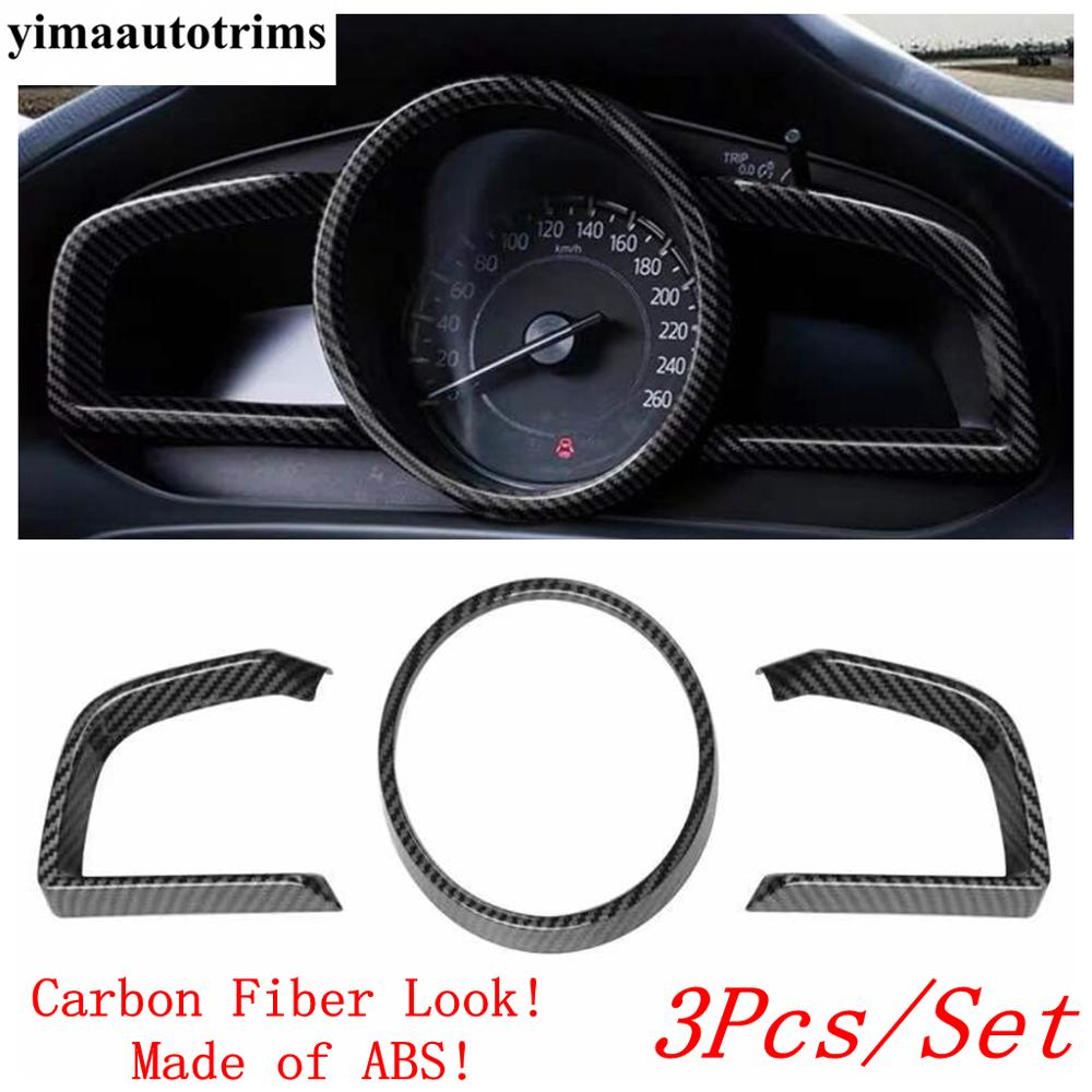 

Dashboard Stopwatch Speed Frame Decoration Cover Trim For Mazda 3 Hatchback Sedan 2014 - 2018 ABS Red / Carbon Fiber Accessories Carbon Fiber Look
