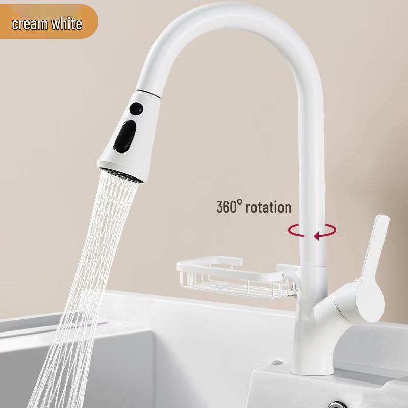 TLXT Wall-Mounted Pull-Out Faucet for Laundry Sink