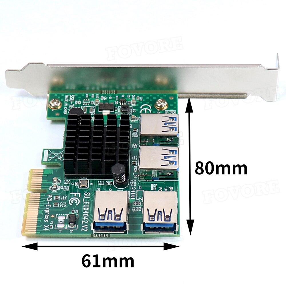 Buy 10gbps Pcie 1 To 4 Riser Pci Express Multiplier Pci E X4 To X16 4 Ports Slot Usb 3 0 Adapter Extender For Graphics Card Mining At Affordable Prices Free Shipping Real Buy 10gbps Pcie 1 To 4 Riser Pci Express Multiplier Pci E X4 To X16 4 Ports Slot Usb 3 0 Adapter Extender For Graphics Card Mining At Affordable Prices Free Shipping Real