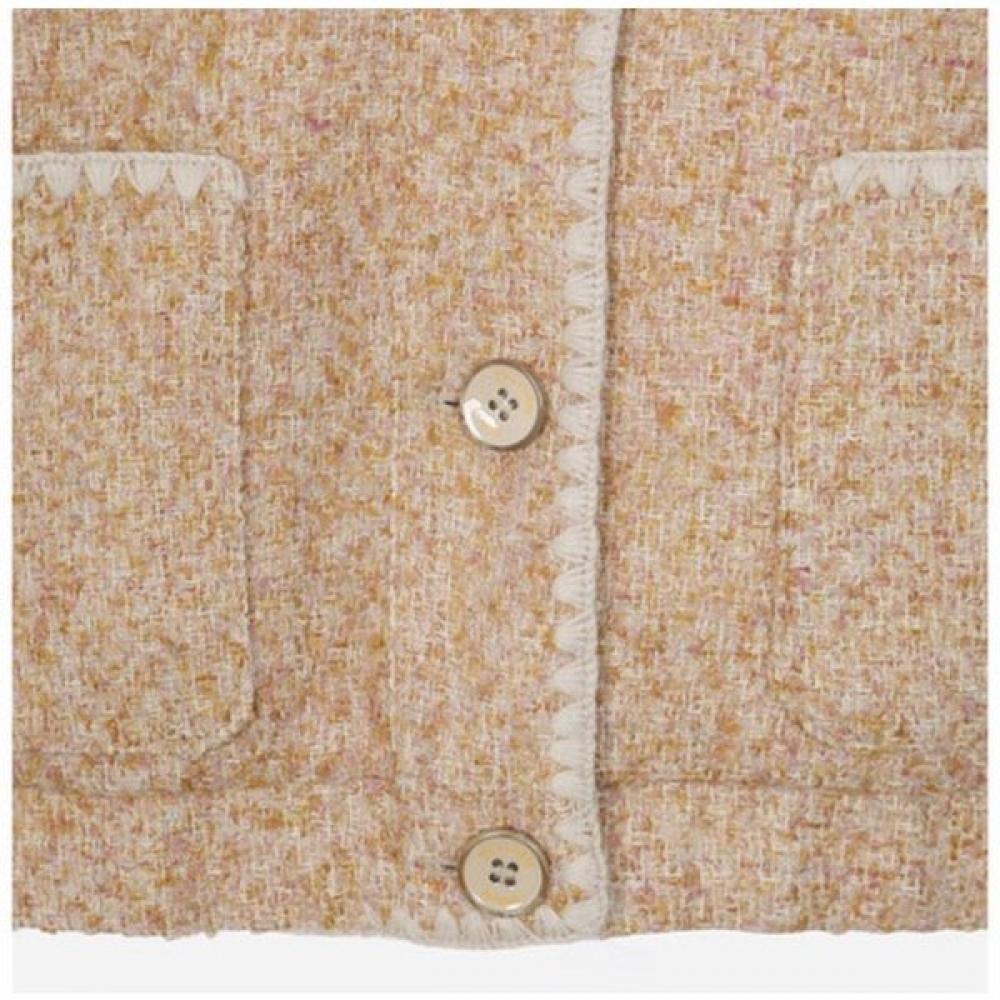 Thursday Island Shell Embroidery Tweed Jumper T262mjp131w