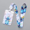 Disney Porta-Cartões e Alça de Identificação Stitch - Poliéster Resistente a Arranhões Perfeito para Crachás Escolares, Ônibus, Cartões de Jantar, Presentes de Aniversário