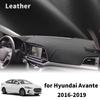 For Hyundai Elantra AD 2016- Avante High Quality Dashboard Cover Dashmat Sunshade Anti‑UV Protector Dash Mat Pad Accessories