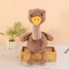 Big Eyes Ostrich Plush Toy Creative Design Wild Animal Doll Ostrich Plush Doll  Backpack Hanging