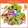 Dinosaur Diy Cute 50pcs Cartoon Scrapbook Wood Buttons Bags Clothes Sewing Decor