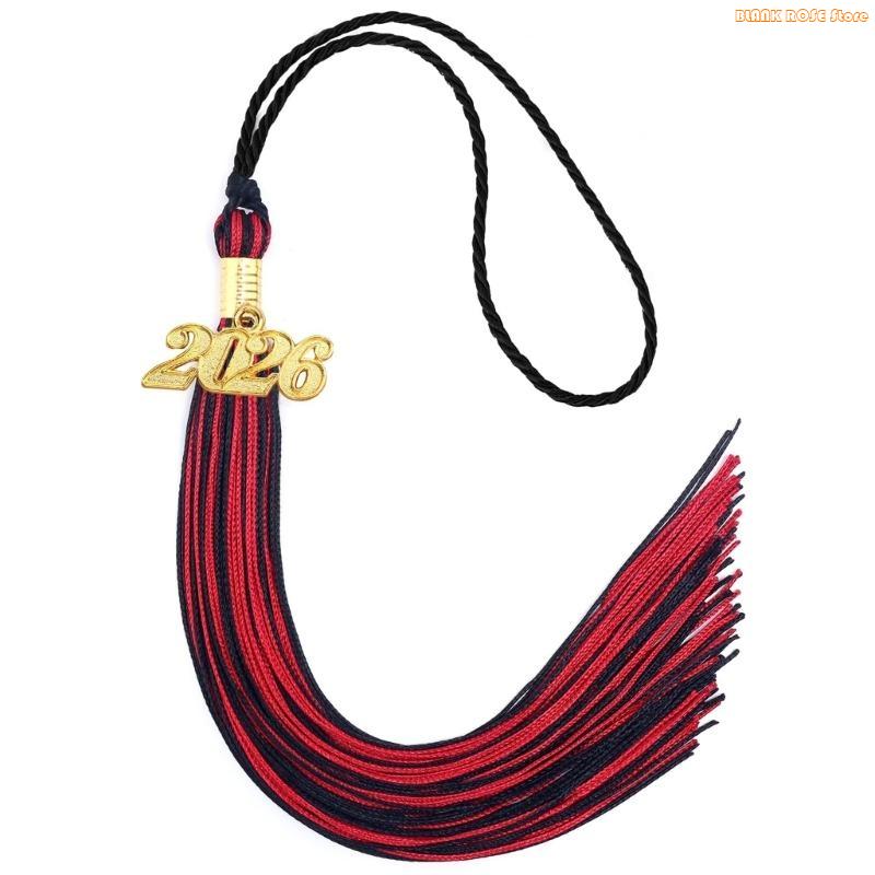 K1AE Class of 2026 Graduation Tassels Ornament With Year Charm For Academic Gowns Caps Bachelor Robe Graduation Ceremonies