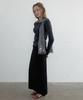 TOAVE Easy Two-Tone Maxi Skirt (Black)