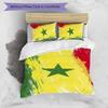 Senegal 3pcs Bedding Set Duvet Cover Closure Includes 1 Duvet Cover & 2 Pillowcases for All Seasons Bedroom Home Dorm Decor