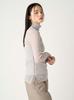 FRAY I.D. Sheer Lame Tulle Turtleneck Top, FWCT244217, Women's, GRY