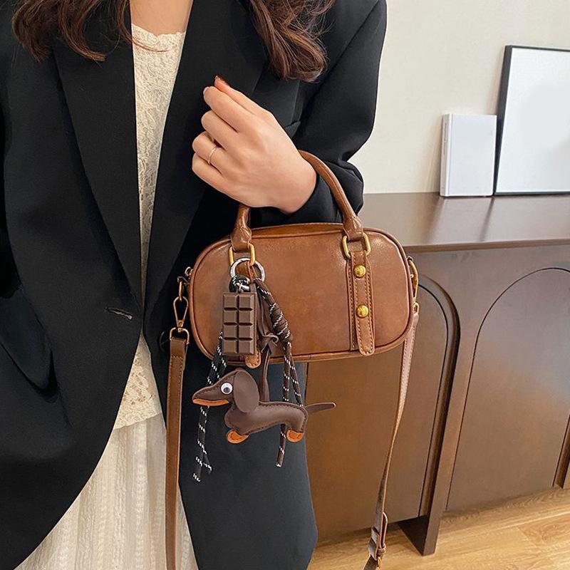 1PC Natural Gift Keychain Backpacks Fashion Daily Delicate Touch Carrying Sausage Dog Practicality Cute Car Keys