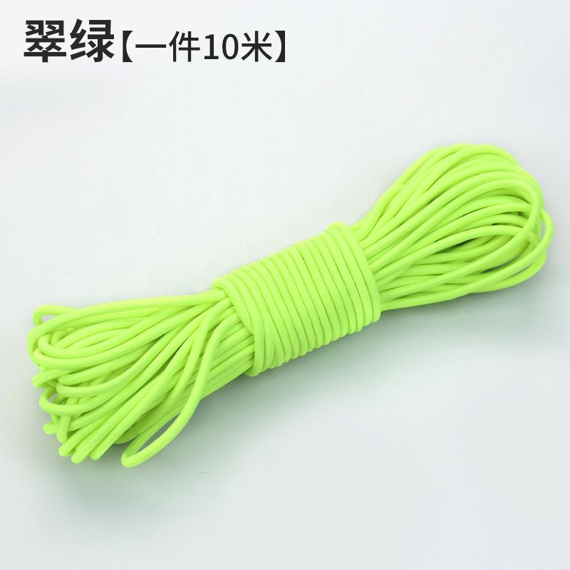 10M Rundes Farbiges Elastikband Gummiband Strapazierfähige Rindersehne Feines Springseil Elastisches Seil DIY Bekleidungszubehör Haarseil