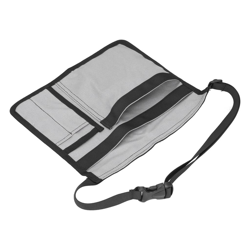 Unilateral Waist Hanging Tool Bag Wear Resistant Oxford Cloth Adjustable Tools Organizer for GardenGrey
