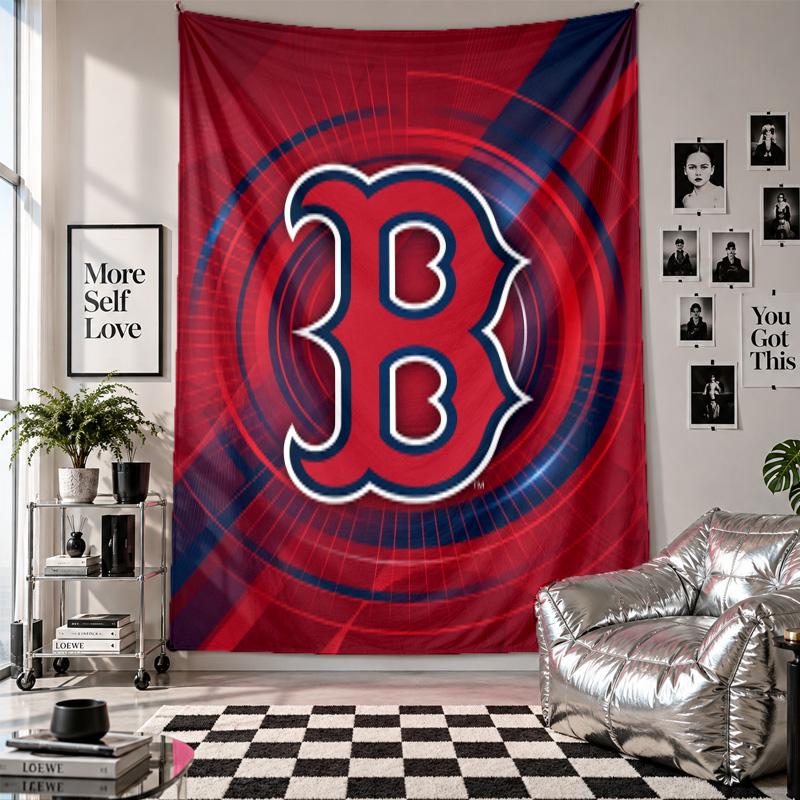 Boston Red Sox Wall Tapestry Home Decor Wall Hanging Cloth for Bedroom Living Room Background