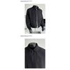 Mens Cropped Flight Jacket American Retro Loose Turn Down Collar Casual Bomber Outerwear