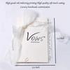 2 Pcs Wedding Vow Cards Bow Tie Vow Booklets for Mrs & Mr Wife Husband Bridal Shower Engagement Gifts Wedding Ceremony Must Have