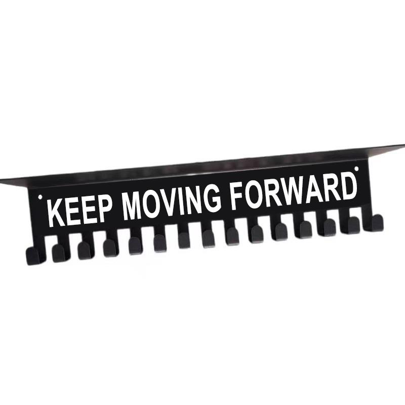 Iron Medal And Trophy Display Rack | Wall-Mounted Sports Achievement Storage Key Hooks Space-Saving For Home, Gym, Office