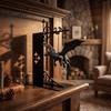 Akcesoria do domu w stylu smoczym Magiczna Pływająca Półka Lampka, Ciepłe Nocne Światło LED, Dekoracja Statua Magii Fantasy Wystrój Kącika do Czytania, Unikalne