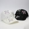 Butterfly Embroidered Baseball Cap With Breathable Mesh For Outdoor Sun Protection