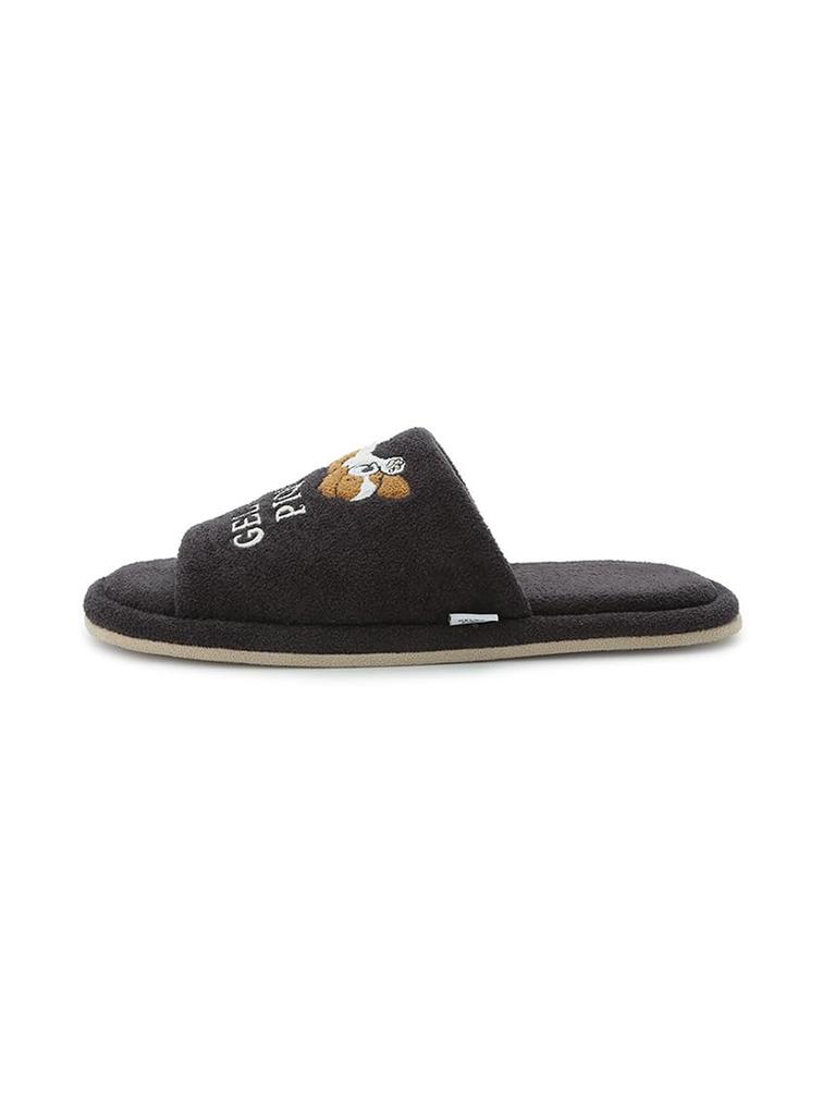 Gelato Pique HOMME Airy Moco Sleeping Dog Applique Room Shoes PMGS252947 DGRY Free Size