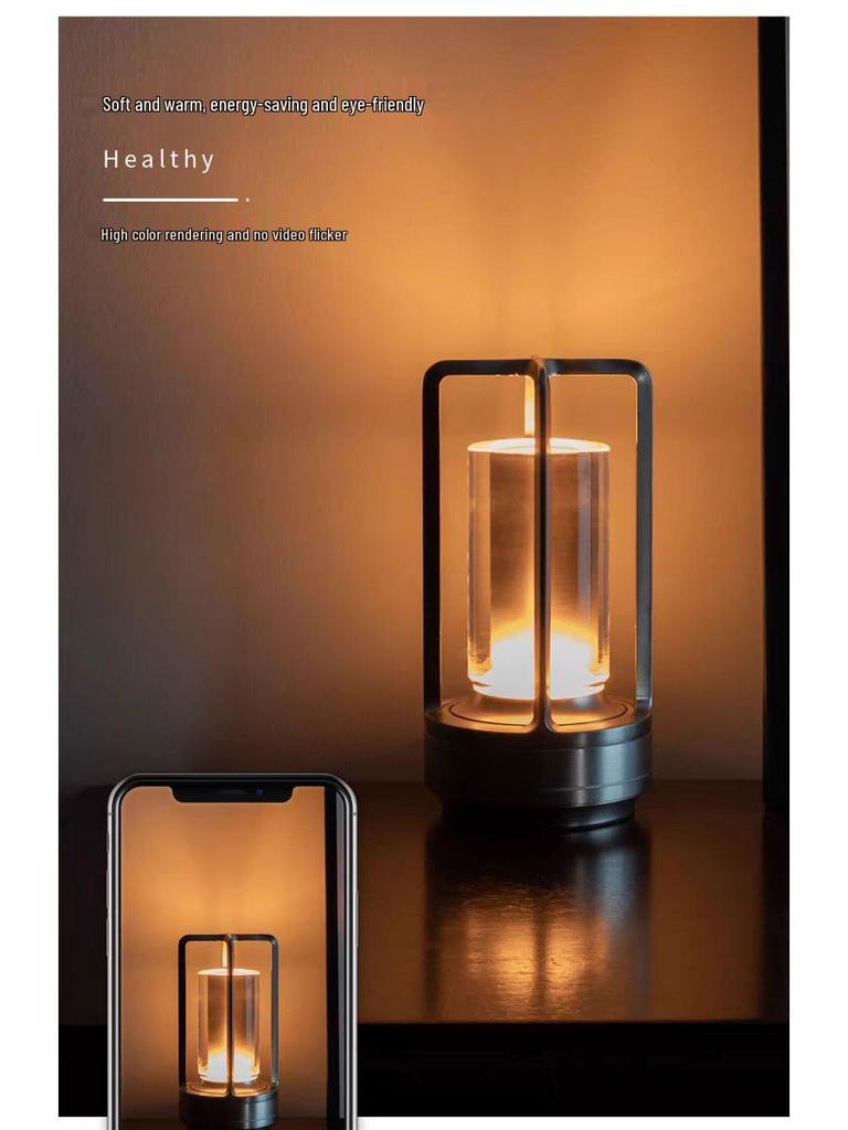 Portable Outdoor Table Lamp - Ideal for Camping, Cafes, and Romantic Ambiance