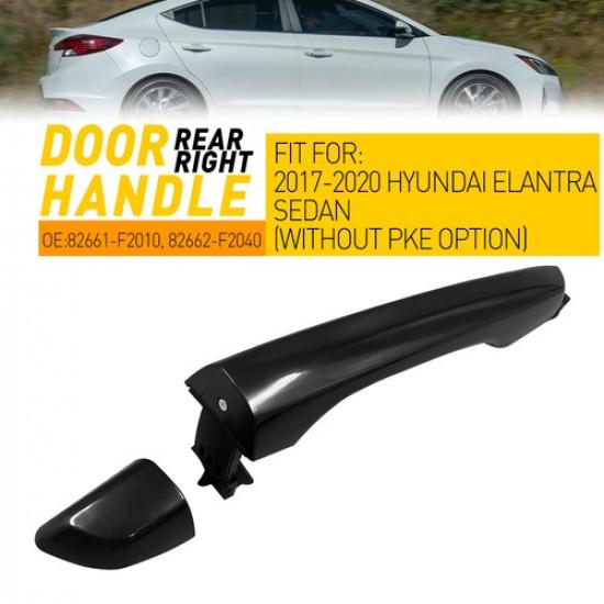 NEW For Hyundai Elantra Black 2017- Outside Door Handle RH Rear 82661-F2010