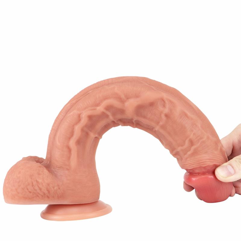Female Simulation Penis Oversized Male Root Thick Liquid Silicone Female Extra Large