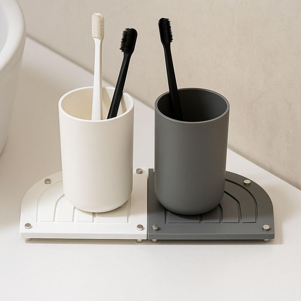 Non-Slip Diatom Mud Coasters Water Absorbent Sponge Holder Sturdy Toothbrush Holder  Bathroom