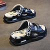 Men's and Women's EVA Sports Sandals and Slippers - Non-slip Casual Round Toe Letter Print - Lightweight and Breathable Beach Shoes for Couples