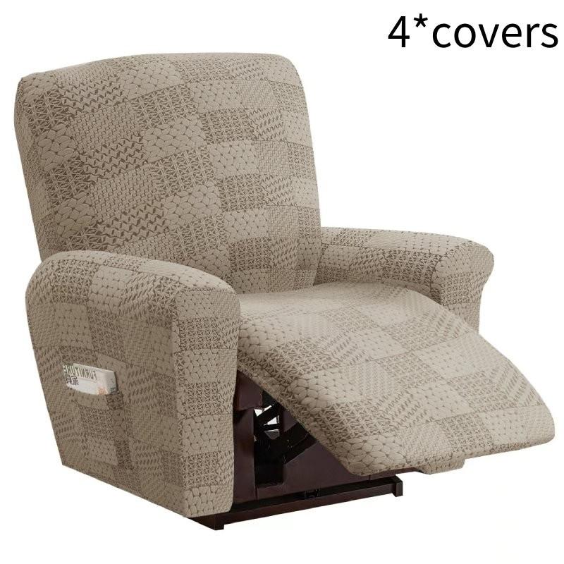 

Chair Covers Recliner Full Cover Sofa Protect Spandex Slip Cover Home Decoration Sand 1 Seater